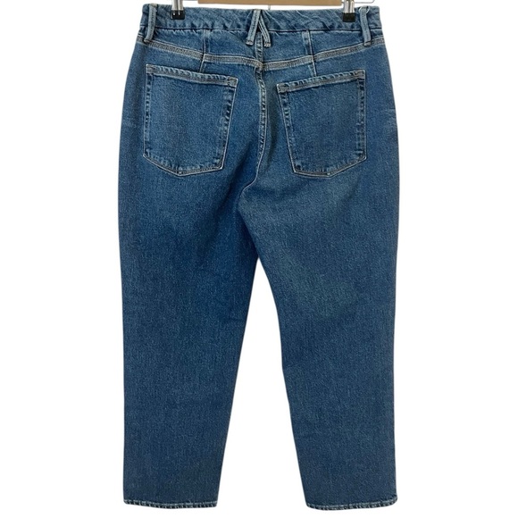 Good American Icon 90’s Indigo High Waist Straight Leg Denim Jeans Size 10 30” - Picture 2 of 6